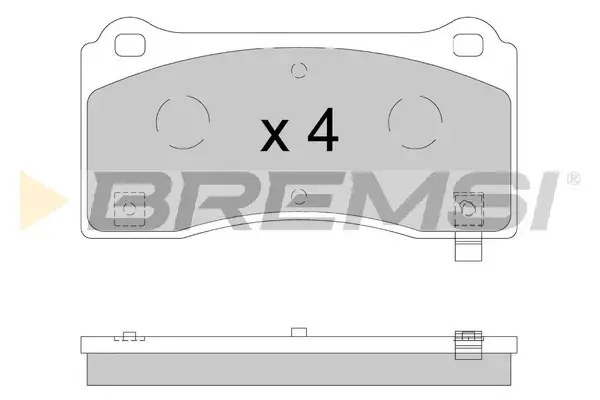 Гальмівні колодки перед. TESLA MODEL 3 17- (BREMBO) Bremsi BP3900 (фото 1)