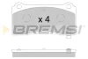 Гальмівні колодки перед. TESLA MODEL 3 17- (BREMBO) Bremsi BP3900 (фото 1)