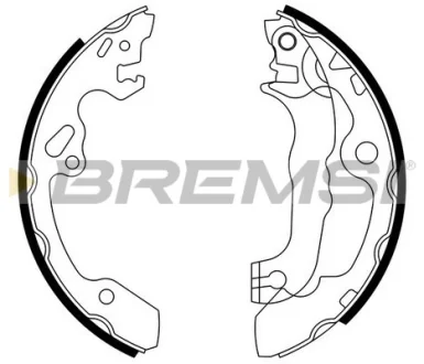 Гальмівні колодки зад. Focus 98- (203x38)(барабан) Bremsi GF0238