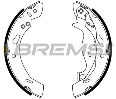 Гальмівні колодки зад. Ford Fiesta VI 08- (TRW) Bremsi GF0249