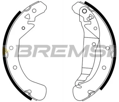 Гальмівні колодки зад. Combo 01-05/Astra F/G 91-05 (бараб.) (230x42) Bremsi GF0358