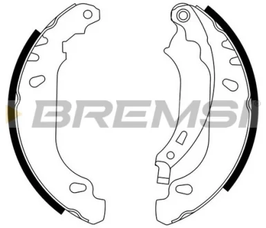 Гальмівні колодки зад. Logan 04-/Clio 98- (BENDIX) Bremsi GF0408