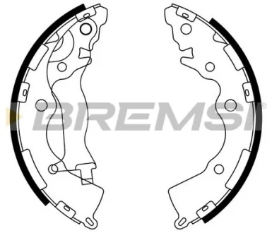 Гальмівні колодки зад. Hyundai Accent III 05-10/Kia Rio II 05- (Mando) Bremsi GF0749