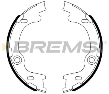 Колодки ручного гальма Hyundai i30, ix35, Tucson 07- /Kia CEE"D 06- Bremsi GF0804