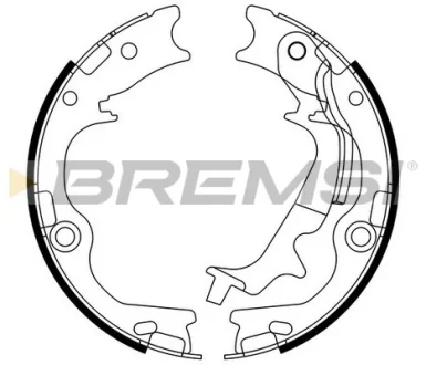 Колодки ручного гальма HYUNDAI TUCSON/ix35/KIA SPORTAGE 1.6-2.0 09- Bremsi GF0807
