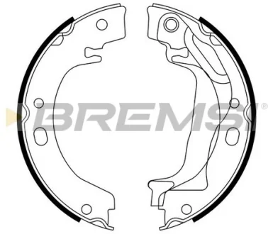 Гальмівні колодки зад. COROLLA 1.4-2.0 00-07 (LUCAS GIRLING) Bremsi GF0970