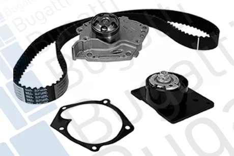 RENAULT К-кт ремня ГРМ (ремень+ролик +помпа воды) GRAND SCENIC III Bugatti KBU10146A