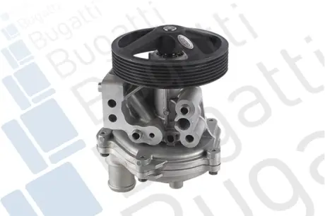 Помпа води Ford Transit VII/VIII 2.4DI/TDCi/TDE 00-14 (R/B) (8 лоп.) (7 кан.) (с корпусом) BUGATTI PA10095