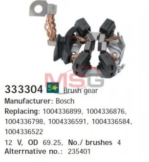 Щіткотримач стартера Cargo 333304