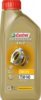 Олива трансміс. TRANSMAX AXLE LONG LIFE 75W-140 (Каністра 1л) CASTROL 15F153