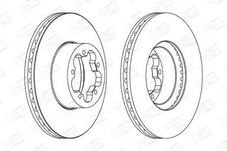 FORD диск гальмівний передній Transit 06- CHAMPION 562540CH