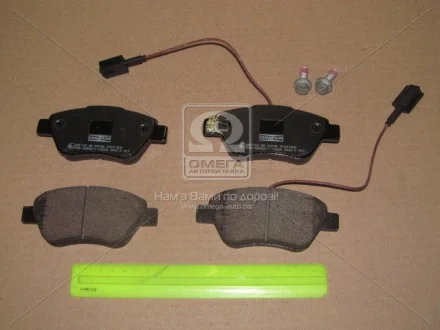 FIAT гальмівні колодки передн.Doblo,Grande Punto,Panda,Qubo,Citroen Nemo 03- Champion 573074CH