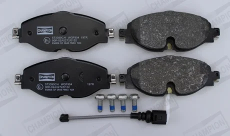 VW К-т передніх гальм. колодок (з датчик.) Golf VII, AUDI A3 13-, SKODA Octavia 12- Champion 573390CH