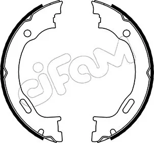 DODGE Комплект барабанних колодок CHALLENGER Купе 3.5 08-10, CHRYSLER 300C (LX, LE) 2.7 07-12 CIFAM 153-242