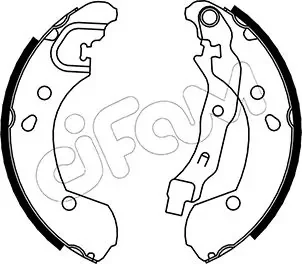 NISSAN Комплект барабанних колодок NOTE (E11, NE11) 1.5 dCi 06-12, RENAULT MODUS / GRAND MODUS (F/JP0_) 1.2 11- CIFAM 153-290