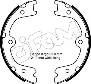 INFINITI Комплект барабанних колодок FX 35 03-08, NISSAN MURANO II (Z51) 3.5 07-14 CIFAM 153-297