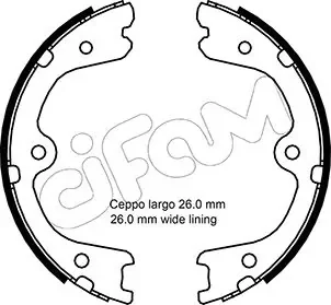 NISSAN Комплект барабанних колодок NAVARA NP300 (D40) 2.5 04-, INFINITI FX 35 08-11 CIFAM 153-298