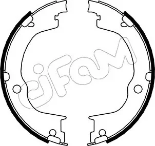 OPEL Комплект барабанних колодок ANTARA A (L07) 2.4 4x4 10-15 CIFAM 153-317
