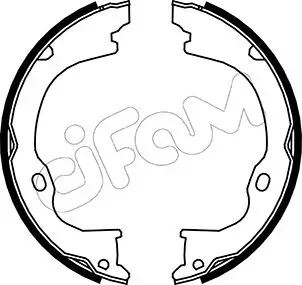 JEEP Комплект барабанних колодок CHEROKEE (KK) 2.8 CRD 4x4 08-, DODGE NITRO 3.7 V6 4WD 07-12 CIFAM 153-363