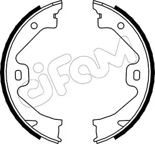 Комплект барабанних колодок 75 (RJ) 2.0 CDTi 03-05 Cifam 153-369