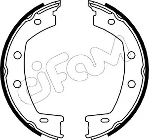 LAND ROVER Комплект барабанних колодок FREELANDER 2 (L359) 2.0 Si4 4x4 11-14 CIFAM 153-374