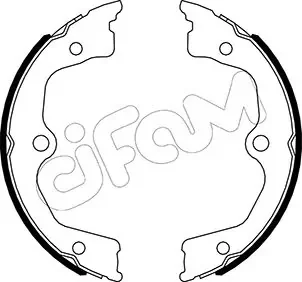 ACURA Комплект барабанних колодок TL (UA8, UA9) 3.7 AWD 12-, HONDA ACCORD VIII (CP) 2.4 07-12 CIFAM 153-495