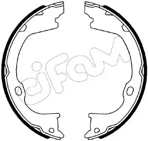 JEEP Комплект барабанних колодок GRAND CHEROKEE III (WH, WK) 3.0 CRD 05-10, DODGE DURANGO (WD) 3.6 AWD 11- CIFAM 153-515