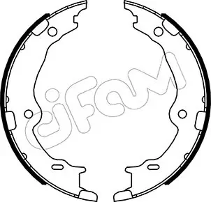 LEXUS Комплект барабанних колодок LS (_F4_) 460 AWD (USF45, USF46) 08-, TOYOTA CENTURY (_G6_) Hybrid (UWG60 18 Cifam 153-522