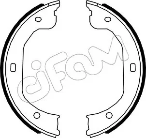 FORD гальмівні колодки барабан MAVERICK 2.0 01-, 2.3 04-, 3.0 01-, FORD USA, MAZDA Cifam 153-587