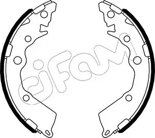 KIA Комплект барабанних колодок PICANTO II (TA) 1.0 11-17 CIFAM 153-588