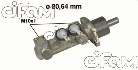 FIAT головний гальмівний циліндр на 2 Отвора+2 заглушених !!! TIPO,TEMPRA +ABS 20.64 CIFAM 202-147
