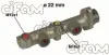 FORD Главный тормозной цилиндр D22.2мм ESCORT 1.4/1.6/1.6XR3I 2/86- CIFAM 202-163 (фото 1)