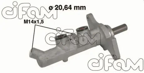 TOYOTA головний гальмівний циліндр d=20.64, M14x1,5 COROLLA / ALLEX 04-07 CIFAM 202-593