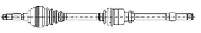 CIFAM FORD Напіввісь передн. прав. TRANSIT V363 (FCD, FDD) 2.2 TDCi 13-18, TOURNEO CUSTOM V362 (F3) 2.0 EcoBlue 15-23 Cifam 655-1391