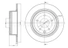 NISSAN гальмівний диск задн. Qashqai 1.6/2.0 Cifam 800-903C (фото 1)