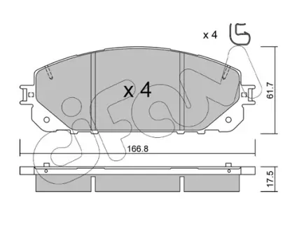 Тормозные колодки CIFAM 822-1000-0