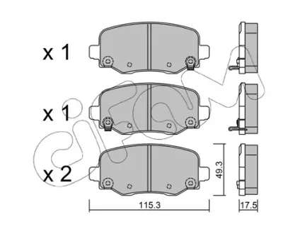 Гальмівні колодки CIFAM 822-1002-1