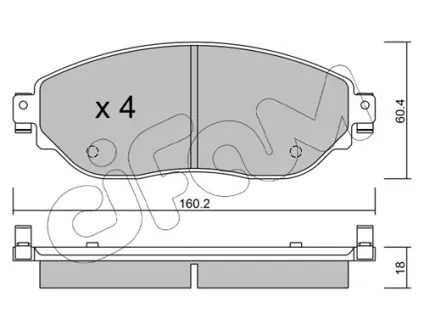 Тормозные колодки CIFAM 822-1003-0