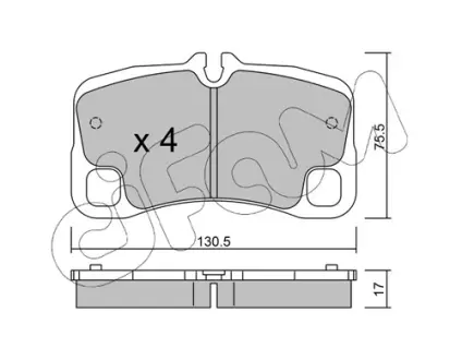 Тормозные колодки CIFAM 822-1005-0