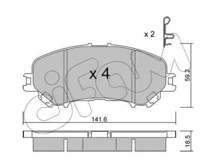 Тормозные колодки CIFAM 822-1010-0