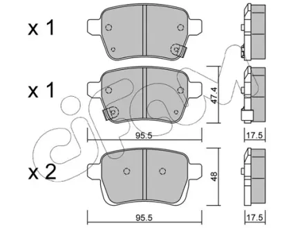 Тормозные колодки CIFAM 822-1012-0