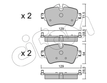 BMW колодки гальм передн. MINI Cooper 13- CIFAM 822-1013-0
