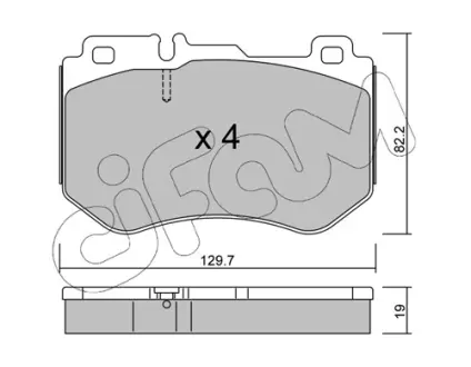 Тормозные колодки CIFAM 822-1018-0