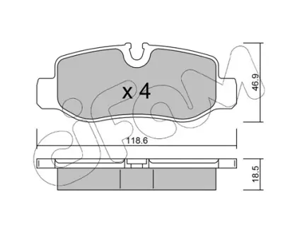 Тормозные колодки CIFAM 822-1023-0