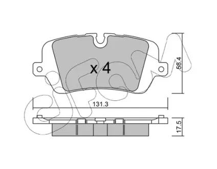 Тормозные колодки CIFAM 822-1025-0