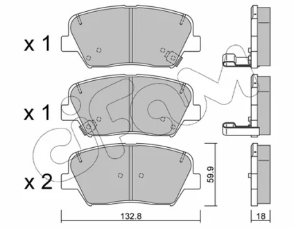 Тормозные колодки CIFAM 822-1026-0