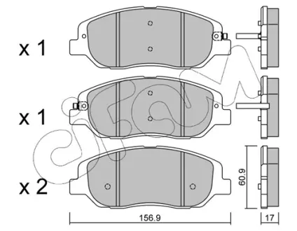 Гальмівні колодки CIFAM 822-1031-0