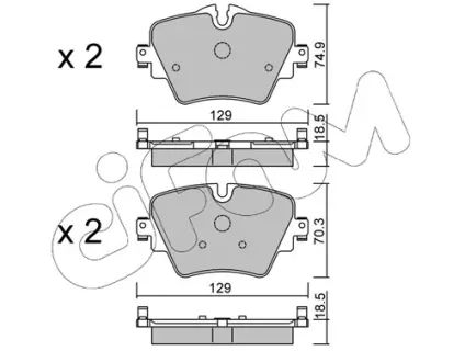 Тормозные колодки CIFAM 822-1037-0