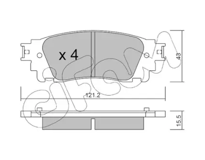 Гальмівні колодки CIFAM 822-1041-0