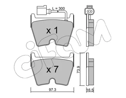 Тормозные колодки CIFAM 822-1043-1